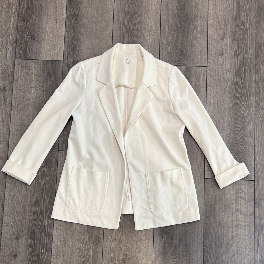 Women’s Cream/White Weekend Los Angelas Blazer Sz M